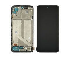 Дисплей Xiaomi Redmi Note 10 з сенсором та корпусною рамкою у зборі High Quality Black Oled