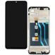 Дисплей Realme C51 с сенсором и корпусной рамкой в сборе High Quality Black