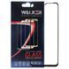 Захисне скло Samsung Galaxy M12 Повний клей / Full Glue Black WALKER