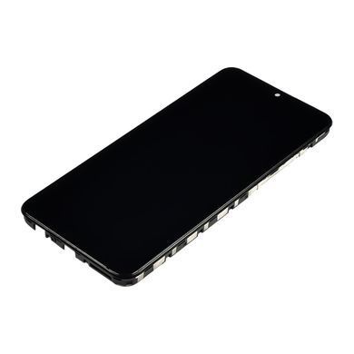 Дисплей Huawei Y6P с сенсором и корпусной рамкой в сборе High Quality Black