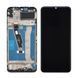 Дисплей Huawei Y6P с сенсором и корпусной рамкой в сборе High Quality Black