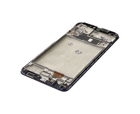 Дисплей Samsung M325/M32 (2021) з сенсором и корпусной рамкой в сборе High Quality Black OLED