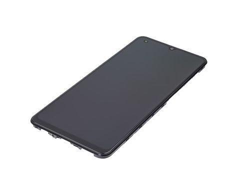 Дисплей Samsung M325/M32 (2021) з сенсором и корпусной рамкой в сборе High Quality Black OLED