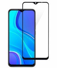 Защитное стекло Xiaomi Redmi 9i Полный клей / Full Glue Black