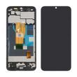 Дисплей Realme C30  с сенсором и корпусной рамкой в сборе High Quality Black