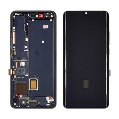 Дисплей Xiaomi Mi Note 10 з сенсором та корпусною рамкою у зборі High Quality Black Oled