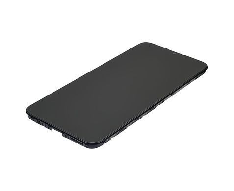 Дисплей Motorola E20 з сенсором та корпусною рамкою у зборі High Quality Black