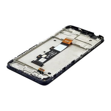 Дисплей Motorola G22 з сенсором та корпусною рамкою у зборі High Quality Black