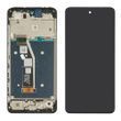 Дисплей Motorola G24 с сенсором и корпусной рамкой в сборе High Quality Black
