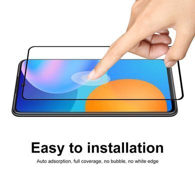Захисне скло Huawei P Smart (2021) Повний клей / Full Glue Black