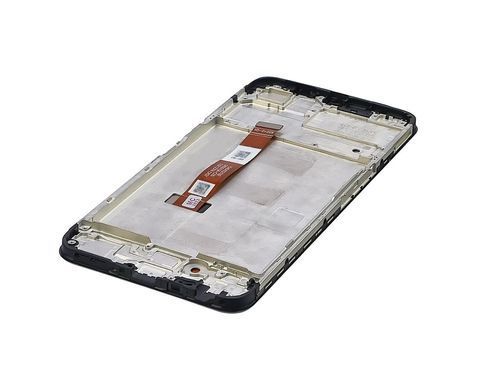 Дисплей Realme C35 з сенсором та корпусною рамкою у зборі High Quality Black