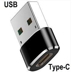 Перехідник Type-C to USB (для зарядки зі стандартним блочком)