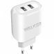 Адаптер зарядки WALKER WH-27 2USB-порты (2.1A) White
