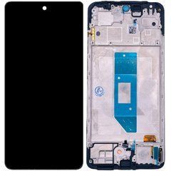 Дисплей Xiaomi Redmi Note 14 (4G) з сенсором та корпусною рамкою у зборі 159.6 mm High Quality Black