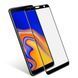 Защитное стекло Samsung Galaxy J4 Plus 2018 Полный клей / Full Glue Black