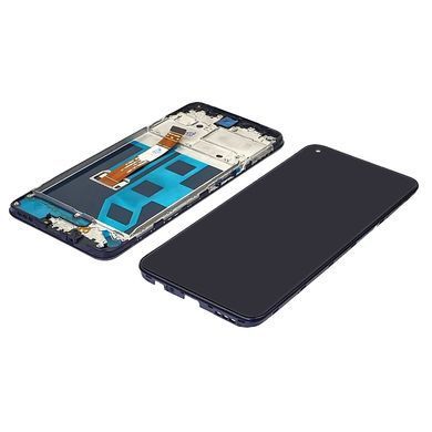 Дисплей Oppo A32 (2020) з сенсором та корпусною рамкою у зборі High Quality Black
