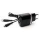 Зарядное устройство XO L69 2USB + Micro-USB connector (2.4A) Black