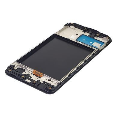 Дисплей Samsung Galaxy M21 (M215) з сенсором і корпусною рамкою у зборі High Quality Black OLED