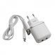 Зарядное устройство XO L69 2USB + Micro-USB connector (2.4A) White