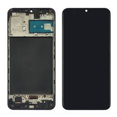 Дисплей Samsung Galaxy M30 (M305) с сенсором и корпусной рамкой в сборе High Quality Black OLED