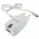 Зарядний пристрій WALKER WH-22 Micro-USB connector+USB (2A) White